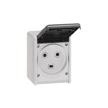 Prise Étanche 2p + T Plexo Complet En Saillie 32 A Ip 44 Legrand 055872 - Bricoman