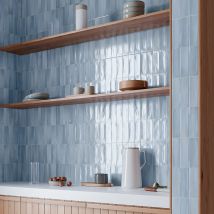 Carrelage Mur Effet Zellige Lime Bleu 32x62,5 Cm - Reflex Boutique - Bricoman