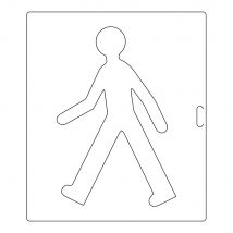 Pochoir Pour Signalisation Horizontale - Piétons 800x1200mm - 8005962 - Bricoman