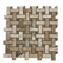 Albedo Pierre - Mosaïque En Travertin Noçe - Philadelphia - Panier - Bricoman