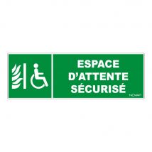Panneau Espace D'Attente Sécurisé- Rigide 450x150mm - 4062938 - Bricoman