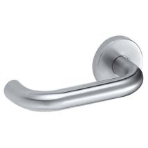 Béquille Double Sur Rosaces Bouton Palière Extérieur Fixe Type Linox 493 Inox 202 Main Gauche - Bricoman