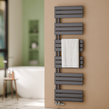 Sèche-serviettes Eau Chaude Radiateur Eau Chaude En Acier Anthracite 1599x500mm 832 Watt - Tecnomat