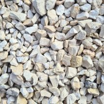 Sac De +/- 1,5t = 20m² Gravillons Blanc Calcaire 6/16 - Bricoman