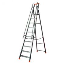 Escabeau Grande Hauteur 13 Marches - Hauteur Max. De Travail 4.99m - Q60/13m - Bricoman