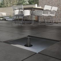 Dalle Extérieur Sur Plots Design 2.0 Antracite R11 60x60 Cm - Reflex Boutique - Bricoman