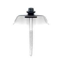 50 Kits De Fixation Sommet D'Onde Pour Tôle Elda Gris Anthracite Ral 7016 6.3 X 75 Mm Support Acier - Tecnomat