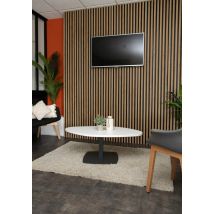 Lot De 4 Panneaux Décoratifs Mural Ht : 130 Cm X Lg : 25 Cm Malt - Revêtement Mural Moderne - Panneaux Acoustiques - Décoration Mural Intérieur. - 