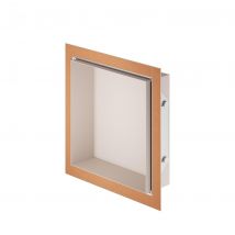 Niche Sans Carrelage Aluminium 30x30 Cm Design-niche Schluter - Tsi - Alu Structurée Ivoire - Bricoman