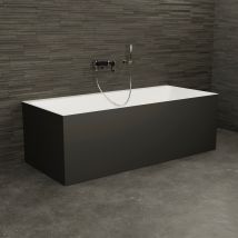 Baignoire Ilot Cobalt 170 Noire 170 X75 X56 Cm, By Spalina - Bricoman