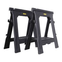Tréteau Professionnel - Charge : 450 Kg/paire - Dimensions : 693 X 105 X 815 Mm - Stanley - Bricoman