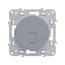 Prise Rj45 Odace, Aluminium - Bricoman