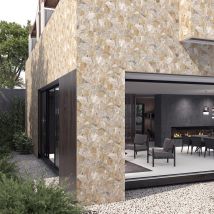 Carrelage Effet Parement Galets Naturel 44x66 Cm - Reflex Boutique - Bricoman