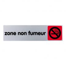 Plaque De Porte Zone Non Fumeur - Couleur 170x45mm - 4033778 - Bricoman
