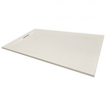 Receveur Solidstone Feroe Aspect Pierre Naturelle Crème - 120x80 Cm - Bricoman