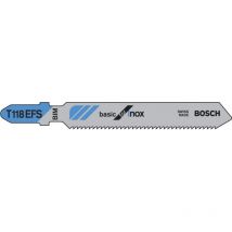 5 Lames Scie Sauteuse Bim Inox 83mm, Pas : 1,4mm T118efs - Bricoman