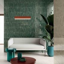 Carrelage Effet Zellige Vert Fusion Smeraldo 6x25cm - Bricoman