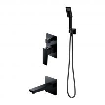 Colonne De Douche Mécanique Parma Encastrable Noir Mat - Bricoman