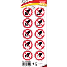 Planche 10 Pictogrammes Ø 40mm - Interdiction De Toucher - 4250052 - Bricoman