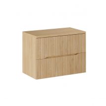 Meuble Sous-vasque 80cm Plan De Toilette Isaline Bois - Bricoman
