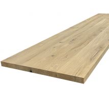 Plan De Travail Chêne Massif Pleines Lames 2600 X 650 X 40 Mm Fsc Mixte - Bricoman