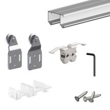 Système Coulissant Slid'up 110 Pour 2 Portes De Placard - Rail 1,8 M - 45 Kg - Bricoman