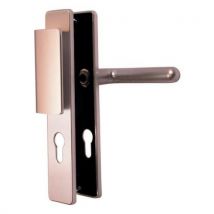 Ensemble De Poignées De Portepalière Sur Plaque Golf - Assa Abloy Vachette Champagne Gauche - Bricoman