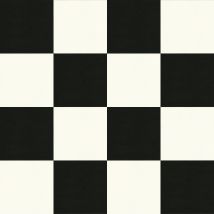 Sol Pvc Motif Carrelage Damier Blanc Noir - Rouleau De 2m X 2m - Bricoman