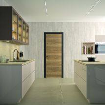 Bloc Porte Isotherme Chêne Authentique - Poussant Droit Et Ajustable - L830mm - Bricoman