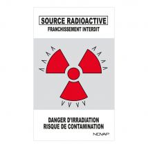 Panneau Danger De Zone Source Radioactive - Rigide 330x200mm - 4161495 - Bricoman