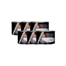 Lot De 6 Mastics Aluminium Fin Pour Réparation De Carrosserie - Sika Mrp Aluminium - Gris - 2,5kg - Bricoman