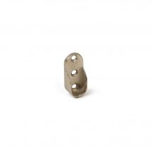 100 Support De Tube De Tringle De Placard | Style Fonctionnel | Fabriqué En Zamac | Finition Zinguée Au Nickel | Mesures 19*44*1extra Fortm | Système 