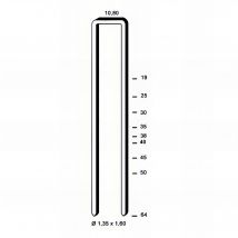 10 400 Agrafes Galvanisées L-45 - 10,8 X 45 X D. 1,35 X 1,6 Mm - 6l-451 - Alsafix - Bricoman