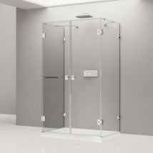 Bernstein - Parois De Douche Deluxe, Forme En U, Centre Du Mur, Nano Ex412, 120x80x195cm - Bricoman