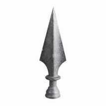 Pointe De Lance Flèche - H185mm L55mm Base Creuse Ronde Ø16mm - Fonte - À Coller - Bricoman