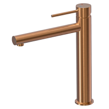 Luisa Mitigeur Lavabo Haut Cuivre Brossé - Tecnomat