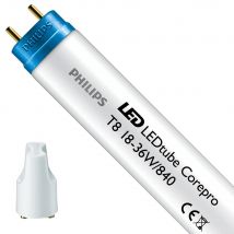 Philips Ledtube T8 Corepro (em Mains) High Output 18w 2000lm - 840 Blanc Froid | 120cm - Starter Led Incl. - Équivalent 36w - Bricoman