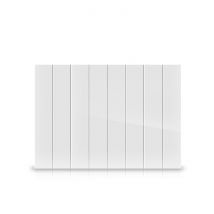 Radiateur Aluminium Hjm, 1000w, Inertie Céramique, Dimensions 67,2x40x10 Cm, Thermostat Programmable, Détection Fenêtre Ouverte, Sécurité Classe Ii - 