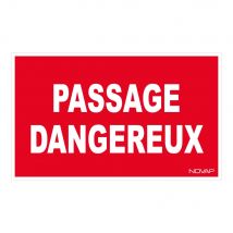 Panneau Passage Dangereux - Rigide 330x200mm - 4160375 - Bricoman