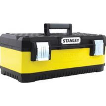 Coffre À Outils Stanley 49 Cm En Métal Et Plastique Avec Plateau Amovible Et Serrures Robustes - Bricoman