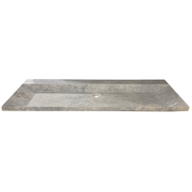 Plan Vasque Simple En Travertin Provence Silver - 120 X 45 X 10 Cm - C-negoce - Tecnomat