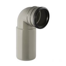Coude D'Évacuation Geberit Duofix 367.002.00.1 Pvc 90/100 Mm Gris Clair - Bricoman