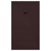 Receveur De Douche Chocolat Lisse Stone Plus, Grille De Couleur - 70 X 70 Cm - Bricoman