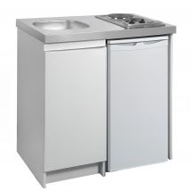 Meuble Sous Évier Moderna Classik 1 Porte Pour Évier 90x60 Niche Frigo (évier Plaques Et Frigo Non Inclus) - Bricoman