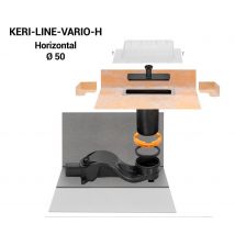 Caniveau Horizontal Kerdi-line-vario-h Schluter - Horizontale Ø 50 - Bricoman