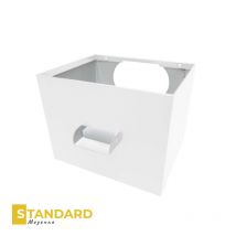 Boite À Eau Blanc Pur Ral 9010 220 X 270 X 220 Mm Sortie Ø 80 - Taille Standard Aluhome - Bricoman