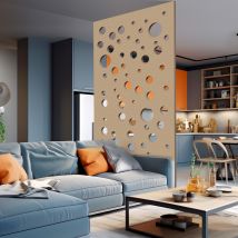 Cloison De Séparation Bois Charka Mdf Claustra L.90xh.200xe.1.9cm - Bricoman