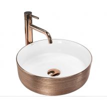 Vasque À Poser Rea Sami Brush Rose Gold - Bricoman