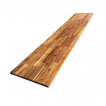 Tablette Acacia Pré-huilé Teck Abouté Teck, L.200 Cm X L.50 Cm, Ep.18 Mm - Bricoman