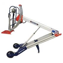 Grue D'Atelier Semi Électrique 3 En 1 - Crochet, Plateau Et Fourches - Hauteur 1550mm - Charge Max 120kg - 300778/p - Bricoman